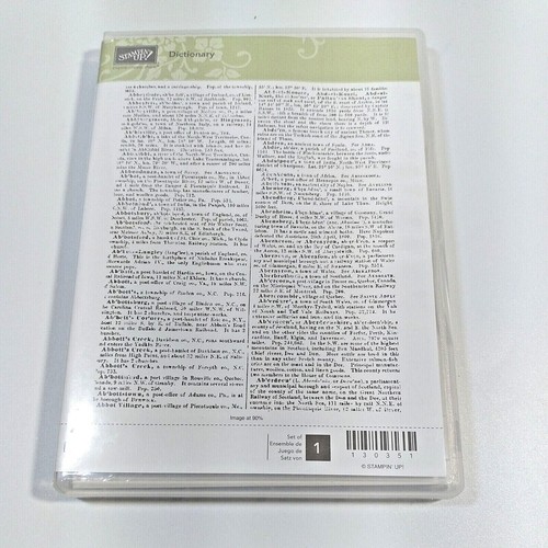 Stampin dictionary large - stampin',